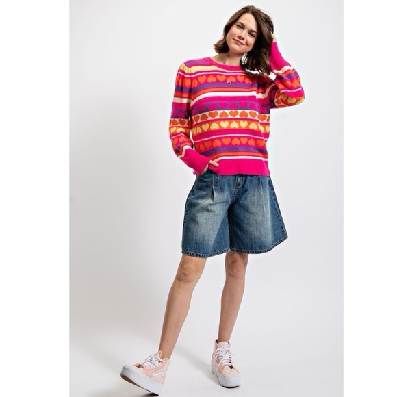 Easel Heart Sweater | Size L - Picture 3 of 3